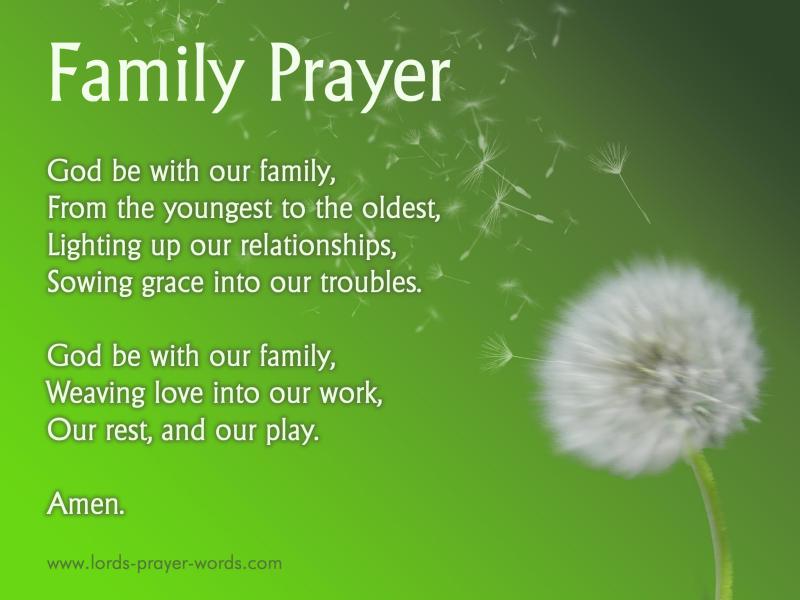 family prayer scriptures