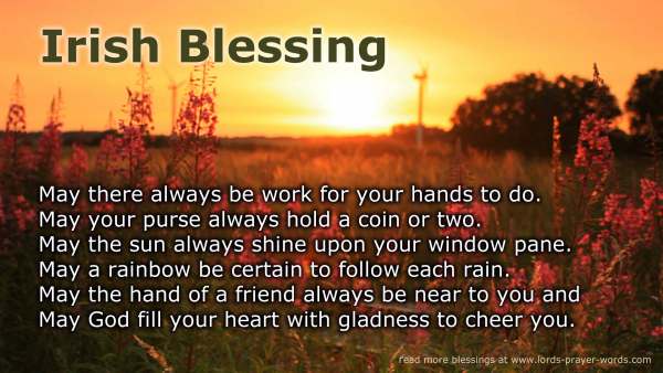 4 Irish Blessings, including May The Road Rise Up To Meet You - Celtic  Prayer