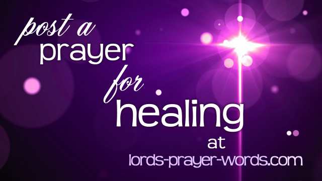 post a prayer for healing