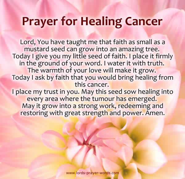 healing prayer for a friend
